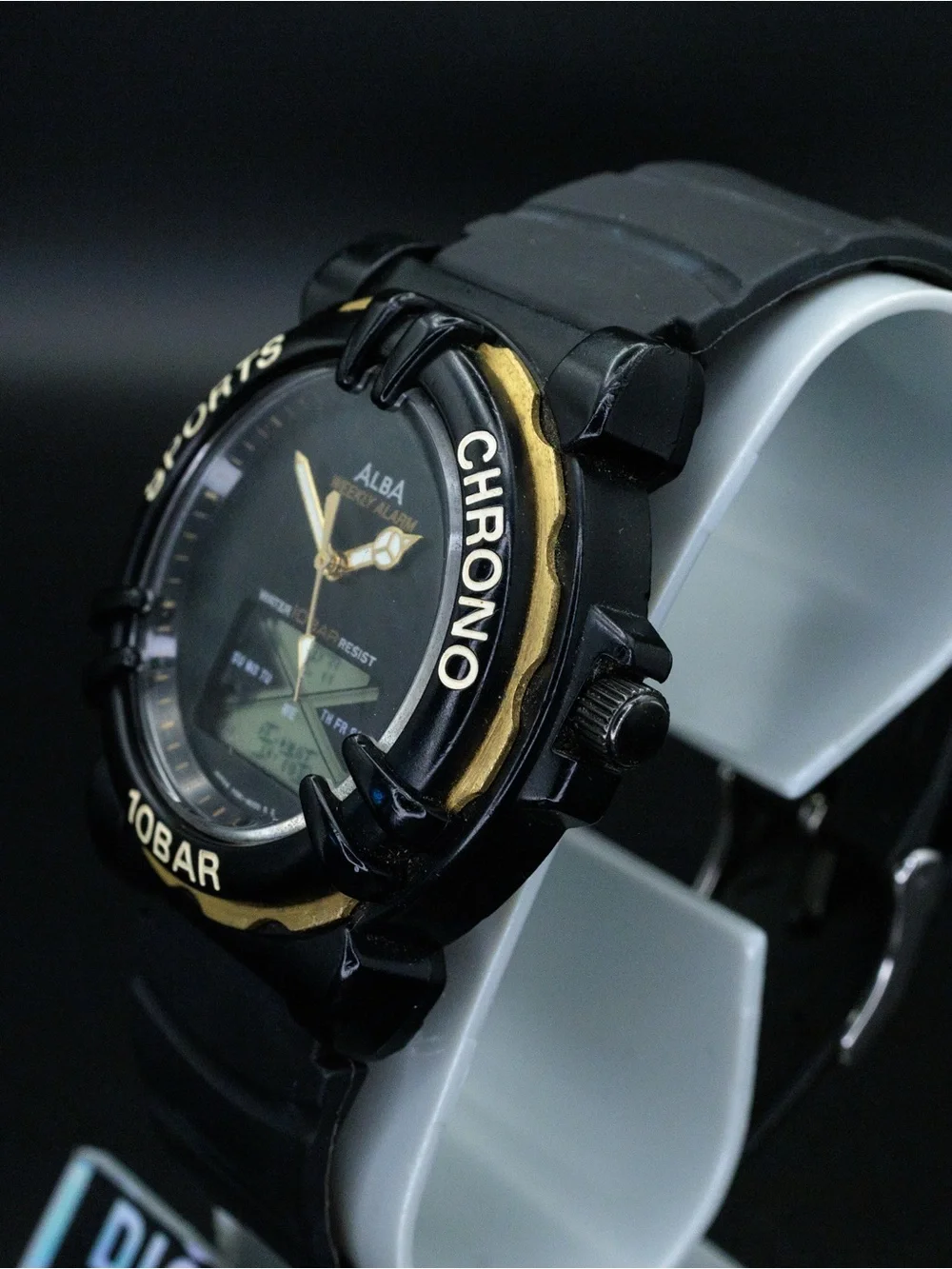 Seiko Alba Rare V061-6000 Vintage 38mm Analog Digital JDM Import Watch